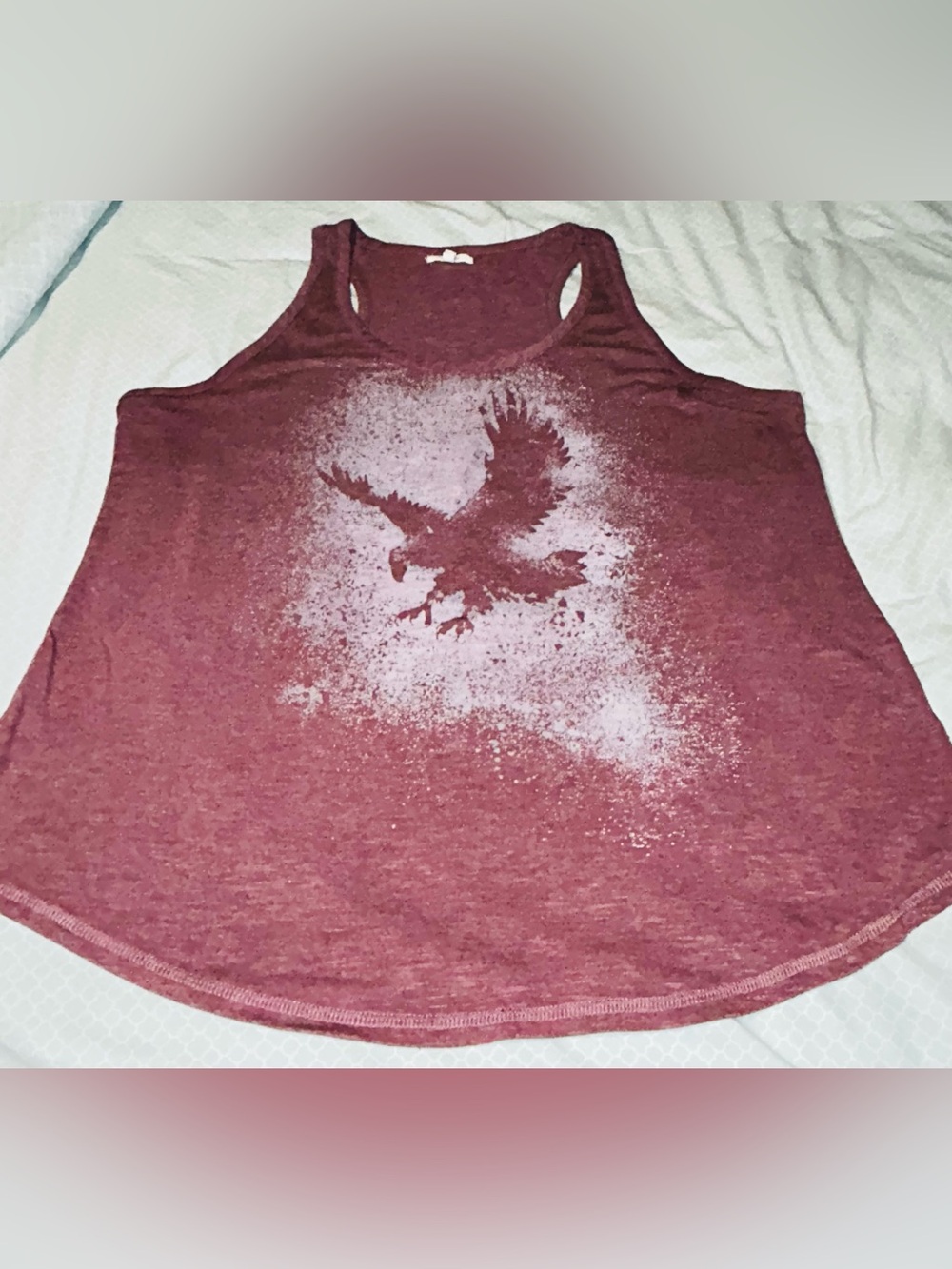 Maurices Women’s Maroon Eagle Graphic Tank Top